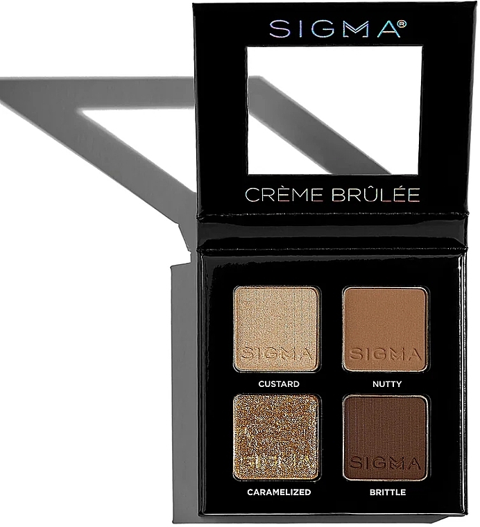 Eyeshadow Palette - Sigma Beauty Creme Brulee Eyeshadow Quad — photo N1