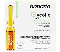 Anti-Ageing Glycolic Acid Face Ampoule - Babaria Glycolic Acid Anti-Aging Facial Ampoules — photo N1