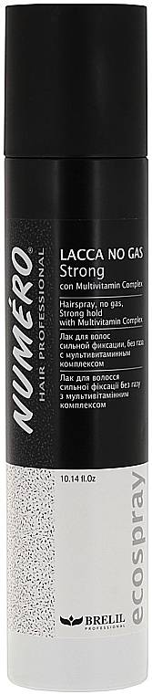 Strong Hold No Gas Hair Spray with Multivitamin Complex - Brelil Numero Lacca No Gas Soft — photo N4