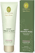 Smoothing & Renewing Cream Mask - Primavera Glowing Age Smoothing & Renewing Night Cream & Mask — photo N2