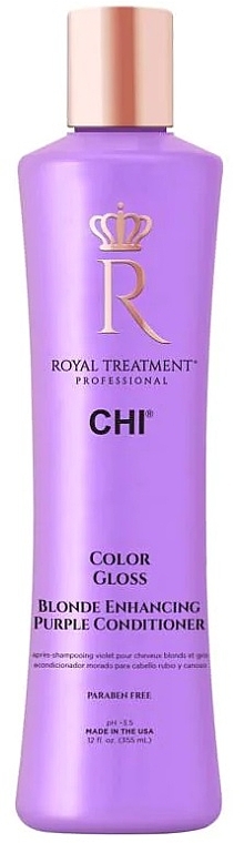 Anti-Yellow Conditioner - Chi Royal Treatment Color Gloss Blonde Enhancing Purple Conditioner — photo N1