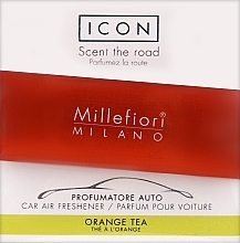 Fragrances, Perfumes, Cosmetics Car Air Freshener "Classic: Orange Tea" - Millefiori Milano Icon Car Air Freshener Orange Tea