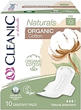 Fragrances, Perfumes, Cosmetics Organic Cotton Sanitary Pads, 10 pcs - Cleanic Naturals Organic Cotton Day