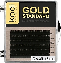 Fragrances, Perfumes, Cosmetics Gold Standard D 0.05 False Eyelashes (6 rows: 13 mm) - Kodi Professional