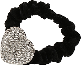 Fragrances, Perfumes, Cosmetics Velour Scrunchie with Crystals, BA-1764, "Heart 1" - QPI