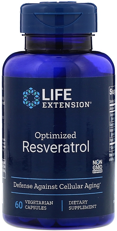 Dietary Supplement "Resveratrol" - Life Extension Optimized Resveratrol — photo N1