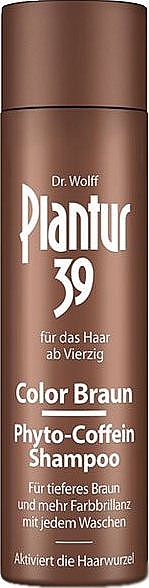 Anti Hair Loss Color Shampoo for Dark Hair - Plantur 39 Color Brown Phyto-Coffein Shampoo — photo N1