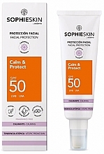 Fragrances, Perfumes, Cosmetics Facial Sunscreen - Sophieskin Protector Facial Calm & Protect SPF50