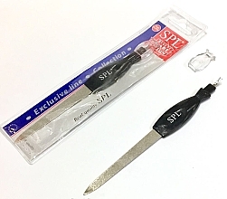 Nail File with Cuticle Trimmer 9678, 17.5 cm - SPL Metal Nail File & Cuticle Trimmer — photo N2