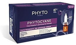 Fragrances, Perfumes, Cosmetics Anti Progressive Hair Loss Ampoules - Phyto Phytocyane Progressive Treatment
