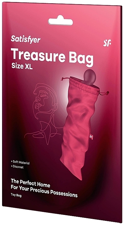 Storage Bag for Sex Toys, pink, size XL - Satisfyer Treasure Bag Pink — photo N1