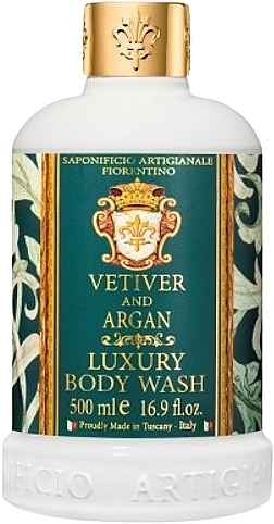 Shower Gel "Vetiver & Argan" - Saponificio Artigianale Fiorentino Vetiver And Argan Luxury Body Wash — photo N1