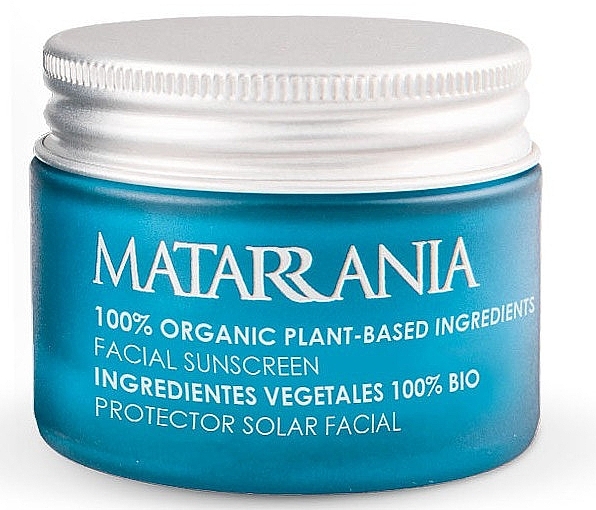 Face Sunscreen - Matarrania 100% Organic Face Sunscreen SPF50 — photo N1