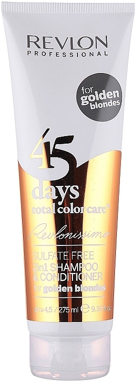 Shampoo-Conditioner "Golden Blonde" - Revlon Professional Revlonissimo 45 Days Golden Blondes 2in1 — photo N1