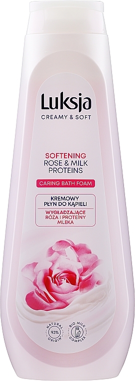 Luksja - Creamy Rose Petals & Milk Proteins Bath Foam — photo N3