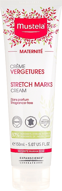 No-Scent Anti-Strech Marks Cream - Mustela Maternity Stretch Marks Cream 3in1 — photo N2