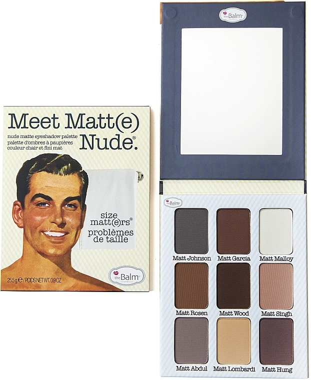 Eyeshadow Palette - TheBalm Meet Matt(e) Nude Matte Eyeshadow Palette — photo N1