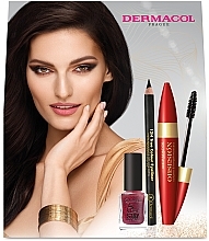 Fragrances, Perfumes, Cosmetics Set - Dermacol Obsession Set (mascara/12ml + eyeliner/2g + n/polish/11ml)