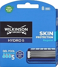 Replaceable Razor Set, 4 pcs - Wilkinson Sword Hydro 5 Skin Protection Regular — photo N2