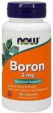 Dietary Supplement "Boron", 3 mg - Now Foods Boron — photo N1