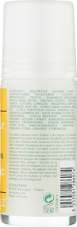 Roll-on Deodorant "Freshness" - L'Occitane Aromachologie Refreshing Aromatic Deodorant — photo N2