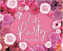 Eyeshadow Palette - W7 Let's Party With Vickaboo Pressed Pigment Palette — photo N1