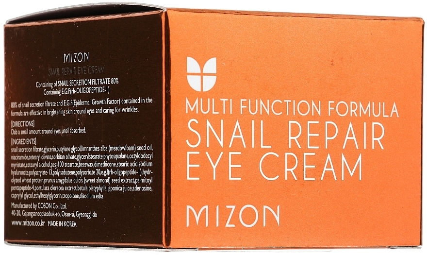 Strengthening Eye Cream - Mizon Snail Repair Eye Cream — photo N2