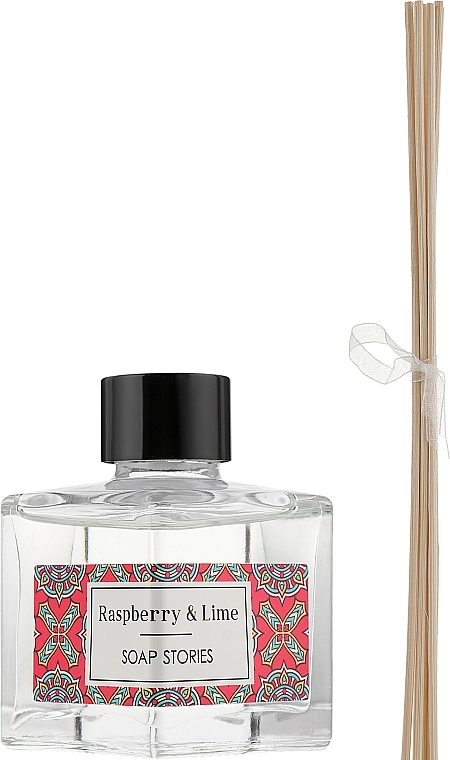 Reed Diffuser "Raspberry & Lime" - Soap Stories Raspberry & Lime — photo N2