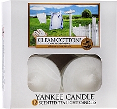 Fragrances, Perfumes, Cosmetics Tea Light Candles - Yankee Candle Scented Tea Light Candles Clean Cotton