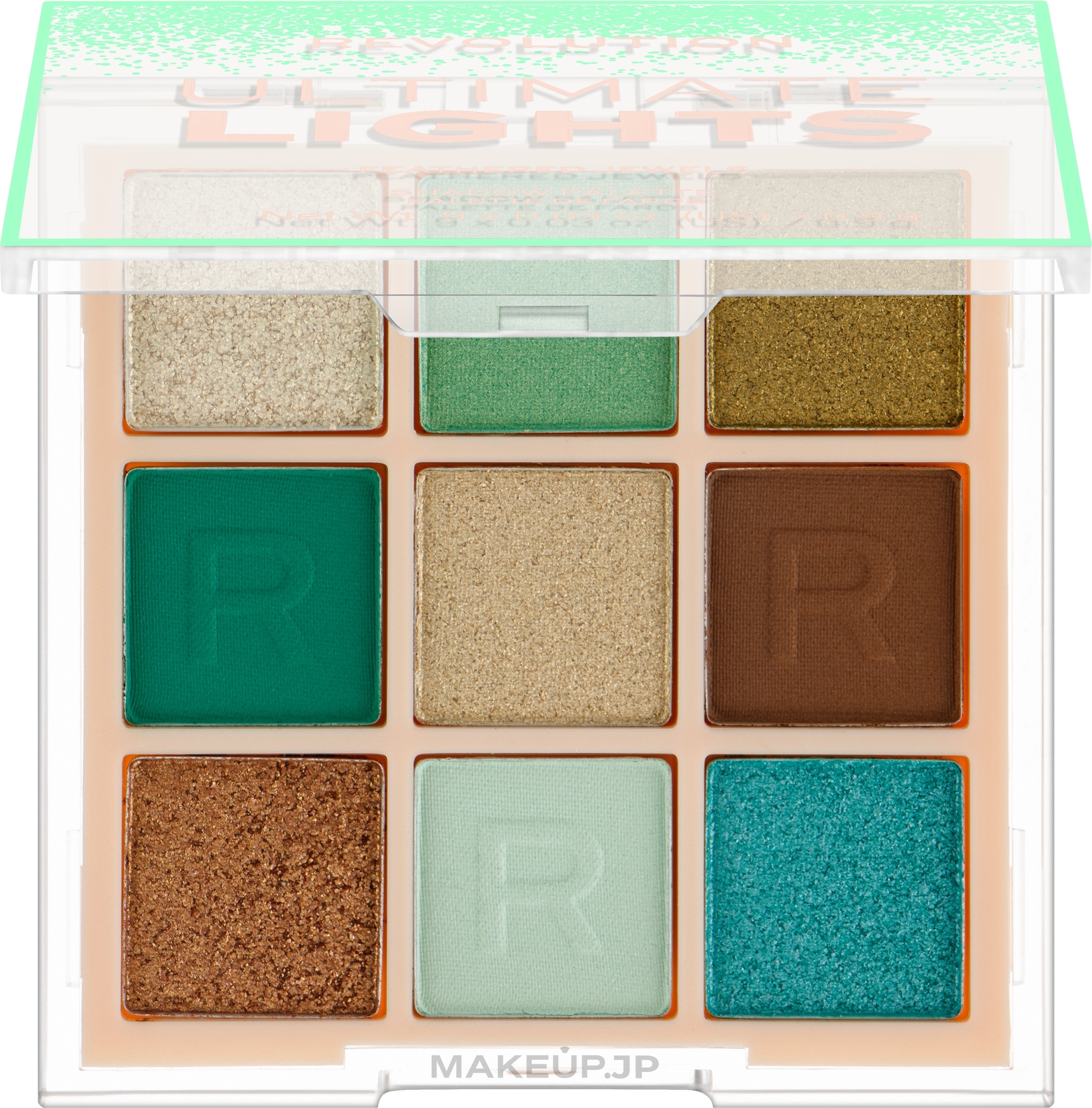 Eyeshadow Palette - Makeup Revolution Ultimate Lights — photo Feathered Jewels