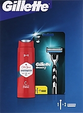 Fragrances, Perfumes, Cosmetics Set - Gillette (razor/1 pc + sh/gel/250 ml)