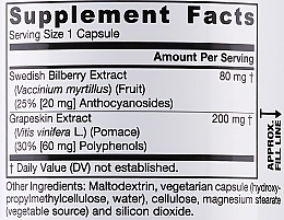 Dietary Supplement - Jarrow Formulas Bilberry + Grapeskin Polyphenols — photo N3