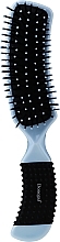 Fragrances, Perfumes, Cosmetics Hair Brush, 9011, black-blue - Donegal Curved Cushion Hair Brush