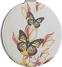 Fragrances, Perfumes, Cosmetics Round Mirror 'Butterflies', H-84, var.7 - Cosmo Shop