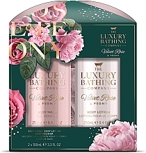 Fragrances, Perfumes, Cosmetics Bundle - Grace Cole The Luxury Bathing Velvet Rose & Peony Set (sh/gel/100ml + b/lot/100ml)