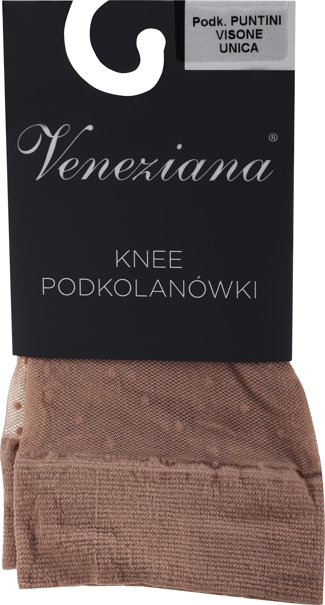 Knee Socks "Puntini" 20 Den, visone - Veneziana — photo One Size