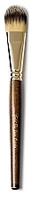 Fragrances, Perfumes, Cosmetics Flat Makeup Brush - Gold By Jose Ojeda Face Brush Shape Two-tone Sinta