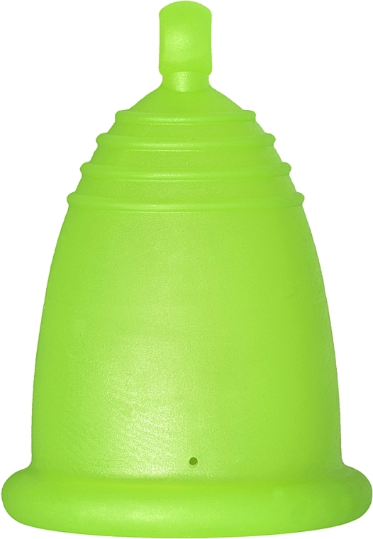 Menstrual Cup with Ball Handle, M-size, green - MeLuna Classic Menstrual Cup Ball — photo N1