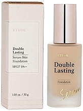 Fragrances, Perfumes, Cosmetics Dual Action Foundation Serum - Etude Double Lasting Serum Skin Foundation SPF 27 (23N1 Sand)