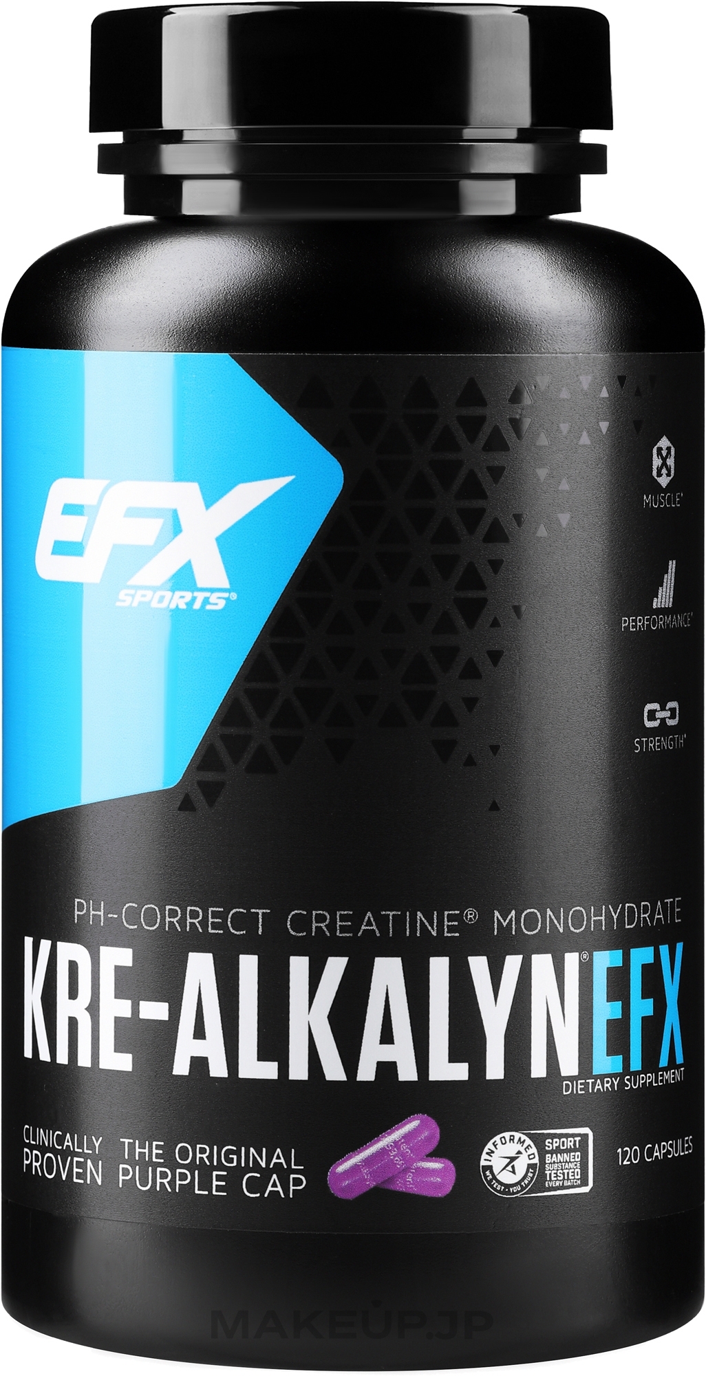 Cre-Alkalin Food Supplement, capsules - EFX Sports Kre-Alkalyn Efx — photo 120 pcs.