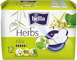 Sanitary Pads, 12 pcs - Bella Herbs Tilia — photo N1