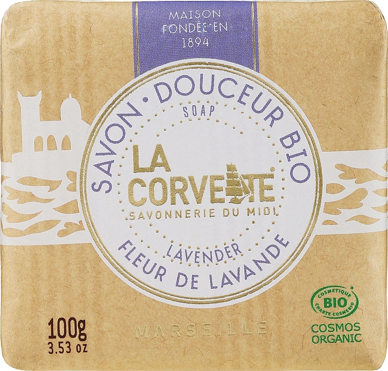 Organic Soap "Lavender" - La Corvette Lavender Soap — photo N1