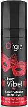 Fragrances, Perfumes, Cosmetics Stimulating Gel with Warming Effect - Orgie Sexy Vibe! Hot Liquid Vibrator Intimate Gel