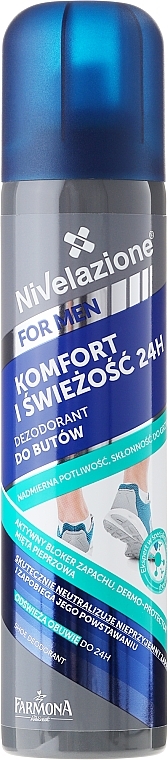 Shoe & Foot Deodorant - Farmona Nivelazione For Men Shoe Antiperspirant — photo N1