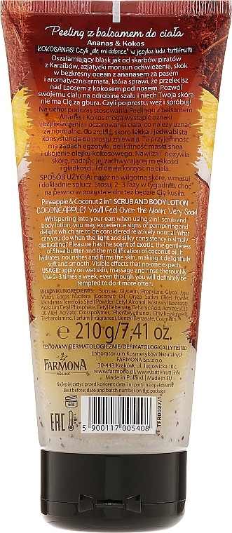 Scrub and Body Lotion - Farmona Tutti Frutti  — photo N2