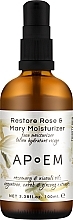 Fragrances, Perfumes, Cosmetics Face & Body Moisturizer - APoEM Restore Rose & Mary Moisturizer