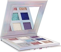 Shimmering Eyeshadow Palette, 9 shades - 7 Days Shine, Bombita! Glitter Eyeshadows Palette 9 Colors — photo N4