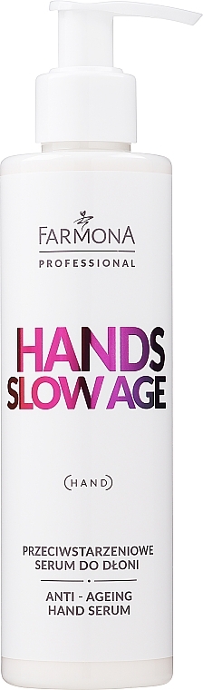 Hand Serum - Farmona Professional Hands Slow Age Anti-aging Hand Serum (with dispenser) — photo N4