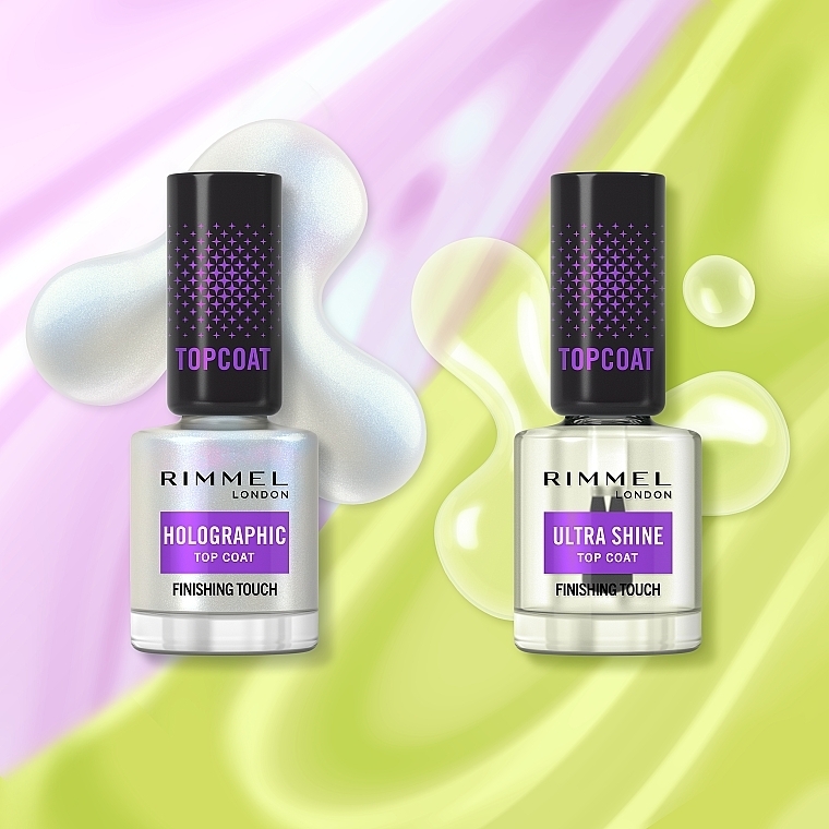 Nail Polish Top Coat  - Rimmel Holographic Top Coat Finishing Touch — photo N9