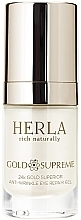 Fragrances, Perfumes, Cosmetics Under Eye Gel - Herla Gold Supreme 24K Gold Superior Anti-Wrinkle Eye Repair Gel